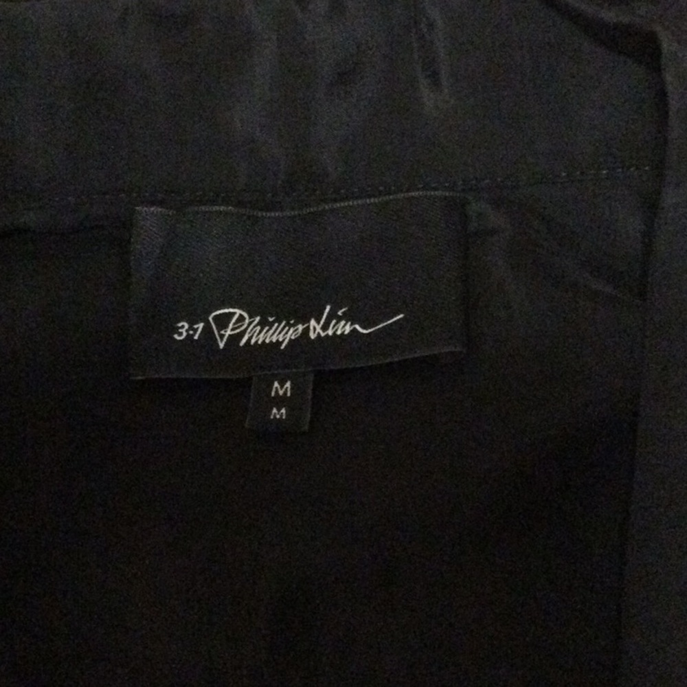 PHILLIP LIM 3.1 Black short sleeve shirt.